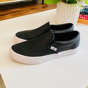 VANS Perf Leather Classic Slip-On Womens Shoes